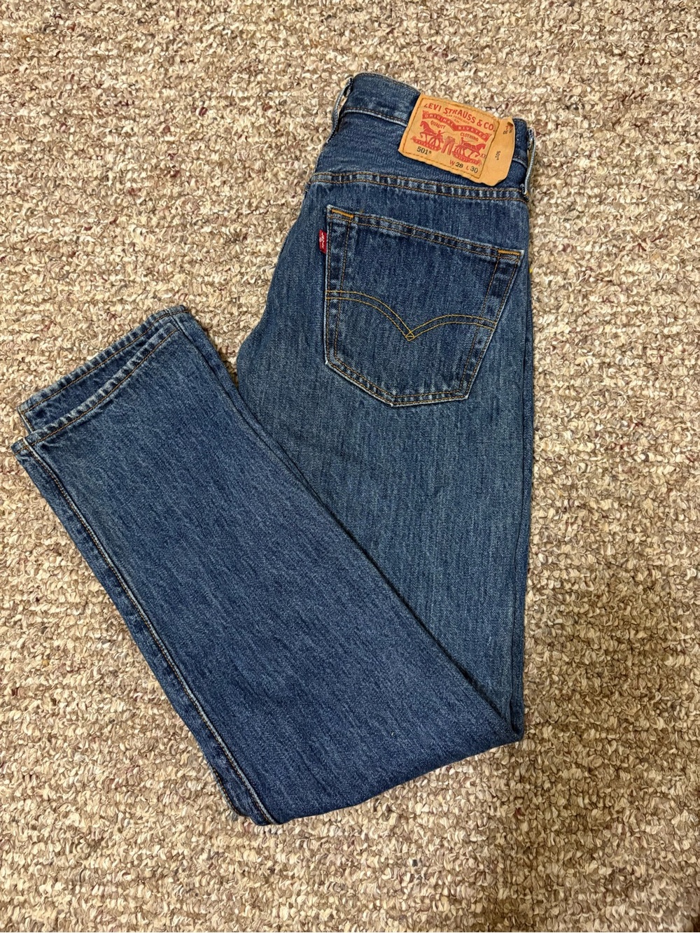 Levi's Women's Straight Leg Dark Blue Denim Jeans